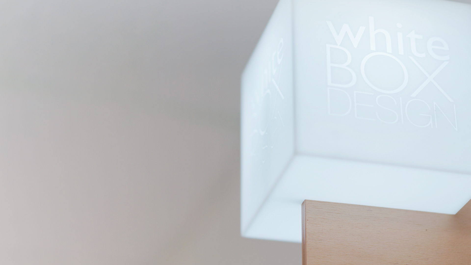 white box design light